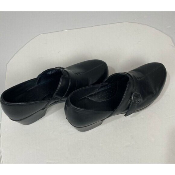 DANSKO Tamera black Leather Buckle Clogs Slip On Work Shoes Size EU 40/ US 9.5 - Picture 10 of 15